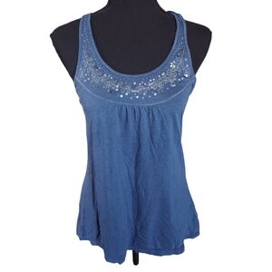 2010s Y2K Aeropostale Sequin Tank Sz M